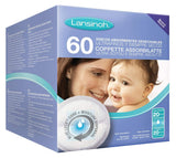 Coussinets Lansinoh, doublure intérieure qui reste sèche pour plus de confort.
