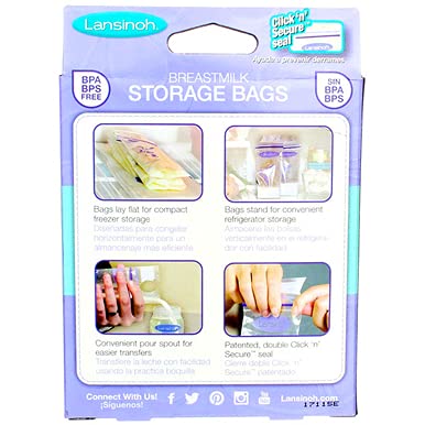 Lansinoh sacs de lait maternel, qualité hygiénique et pratique au quotidien.