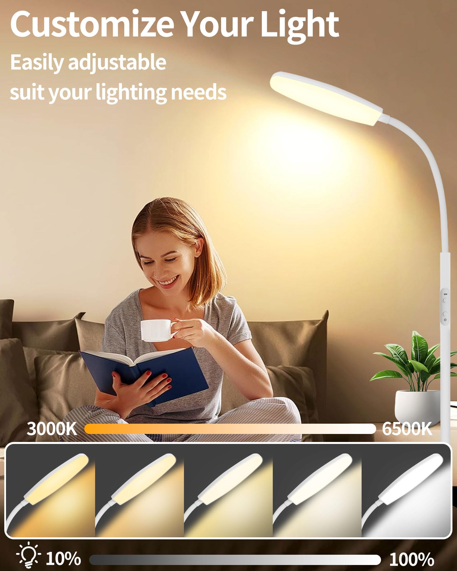 LanSuper lampe thérapie base stable, support sûr et durable