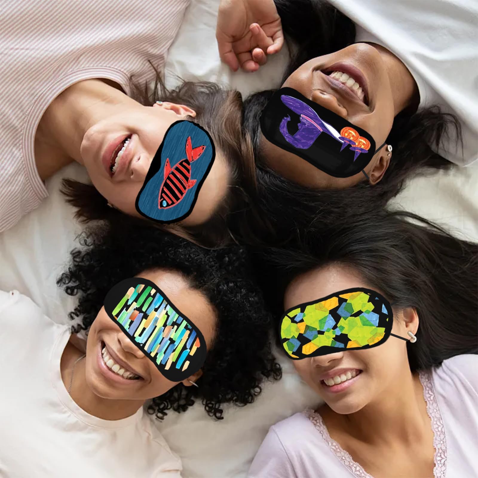 Masque LAPOHI avec support nasal, bloquant légèrement la lumière.