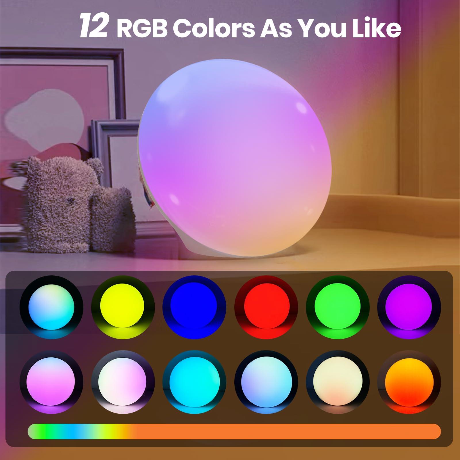 LASTAR SunLamp offre 12 couleurs RVB pour créer l’ambiance souhaitée.