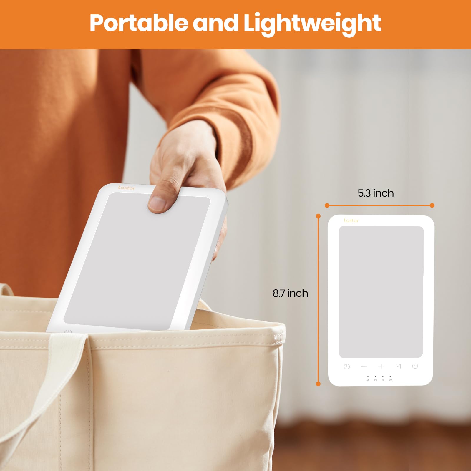 Lampe LASTAR couleur 6500K: lumière claire et vive pour un espace de travail.