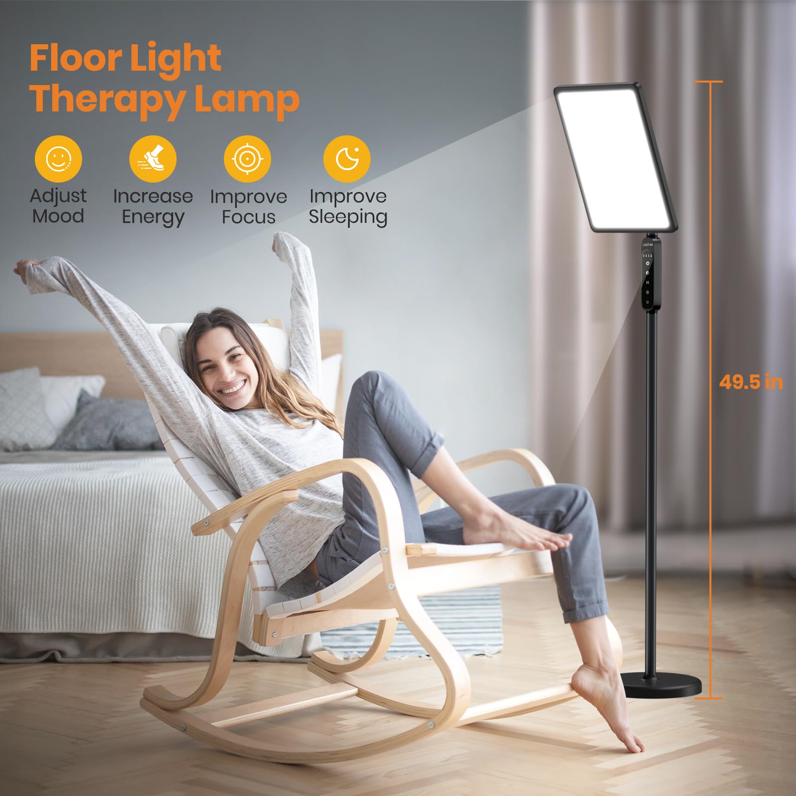 Lampe LASTAR – rotation 180° pour orientation personnalisée lors des activités.