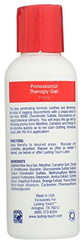 Texture légère du gel LASTING TOUCH, absorption rapide sur la peau.