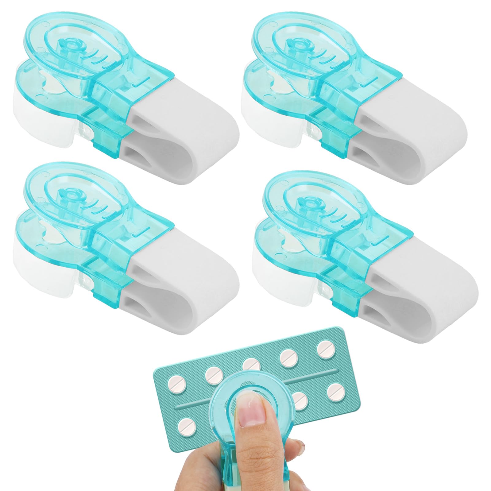Lasuroa ouvre-pilules portable — accès rapide sans effort au blister.