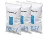 Laurastar granulés anti-echelle: lot de 3 pour purifier l'eau avant repassage.