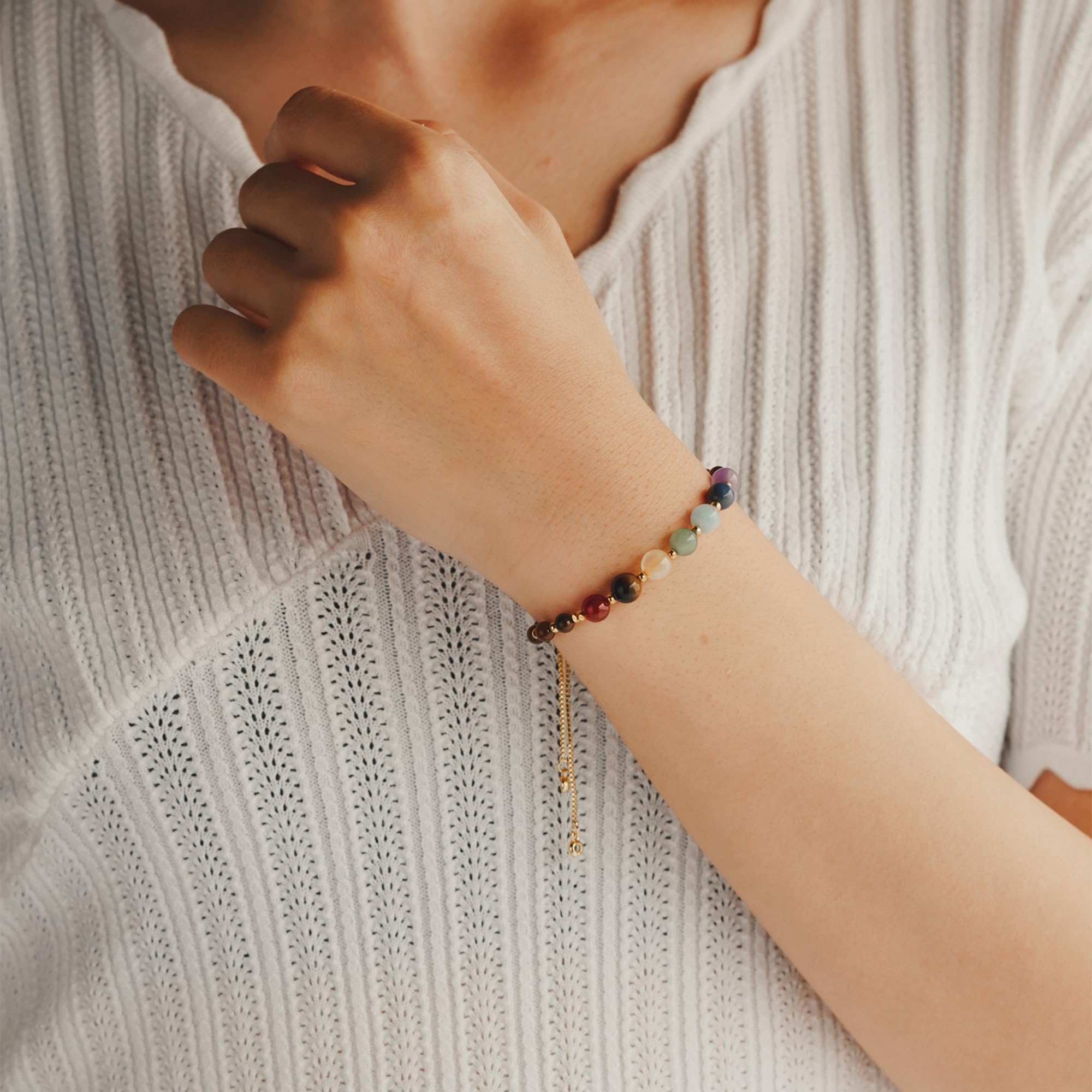 Bracelet LAVEIR chakra lapis-lazuli, stimule l'intuition et la concentration