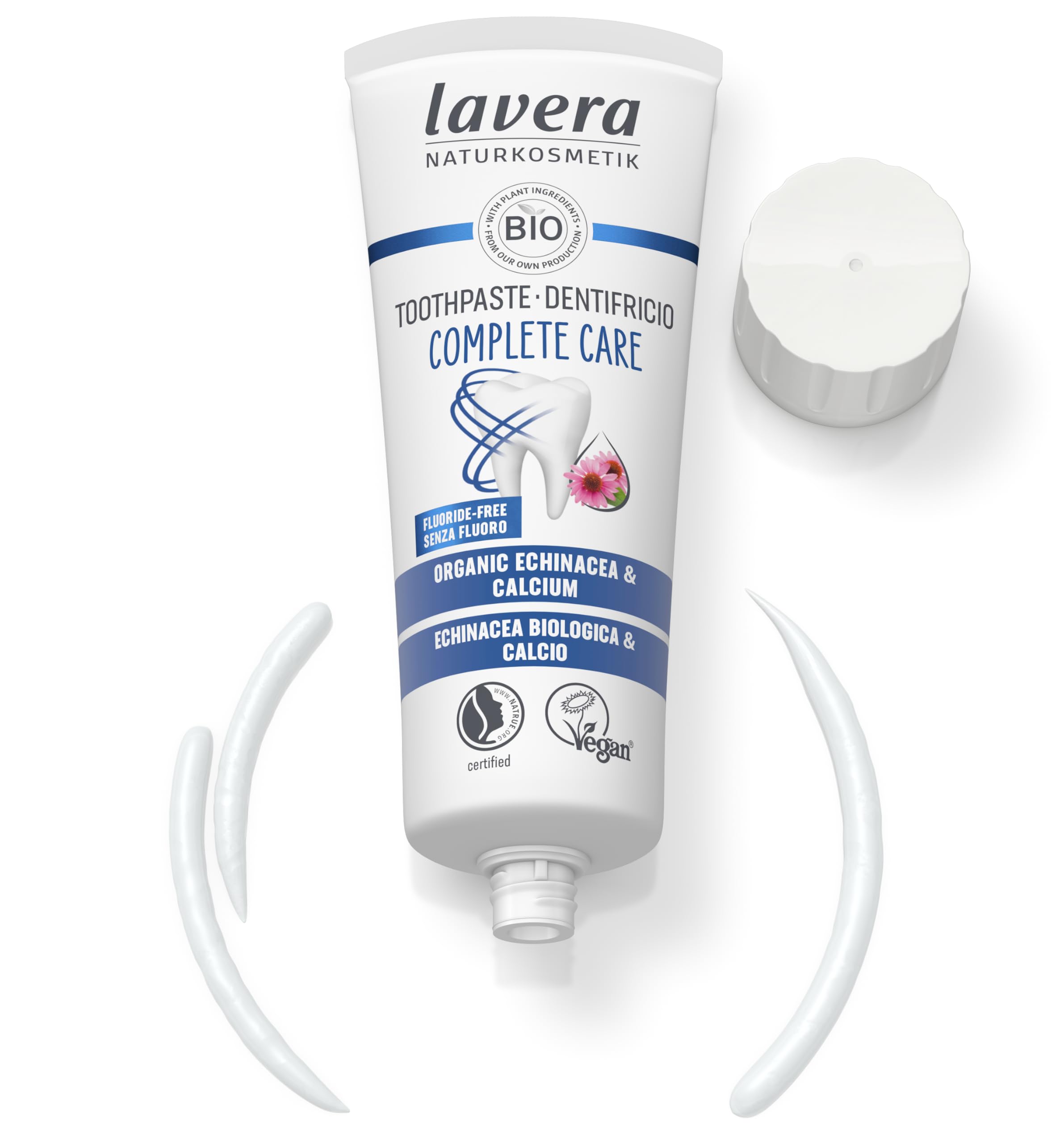 Lavera dentifrice Echinacea tube recyclable — emballage écoresponsable.