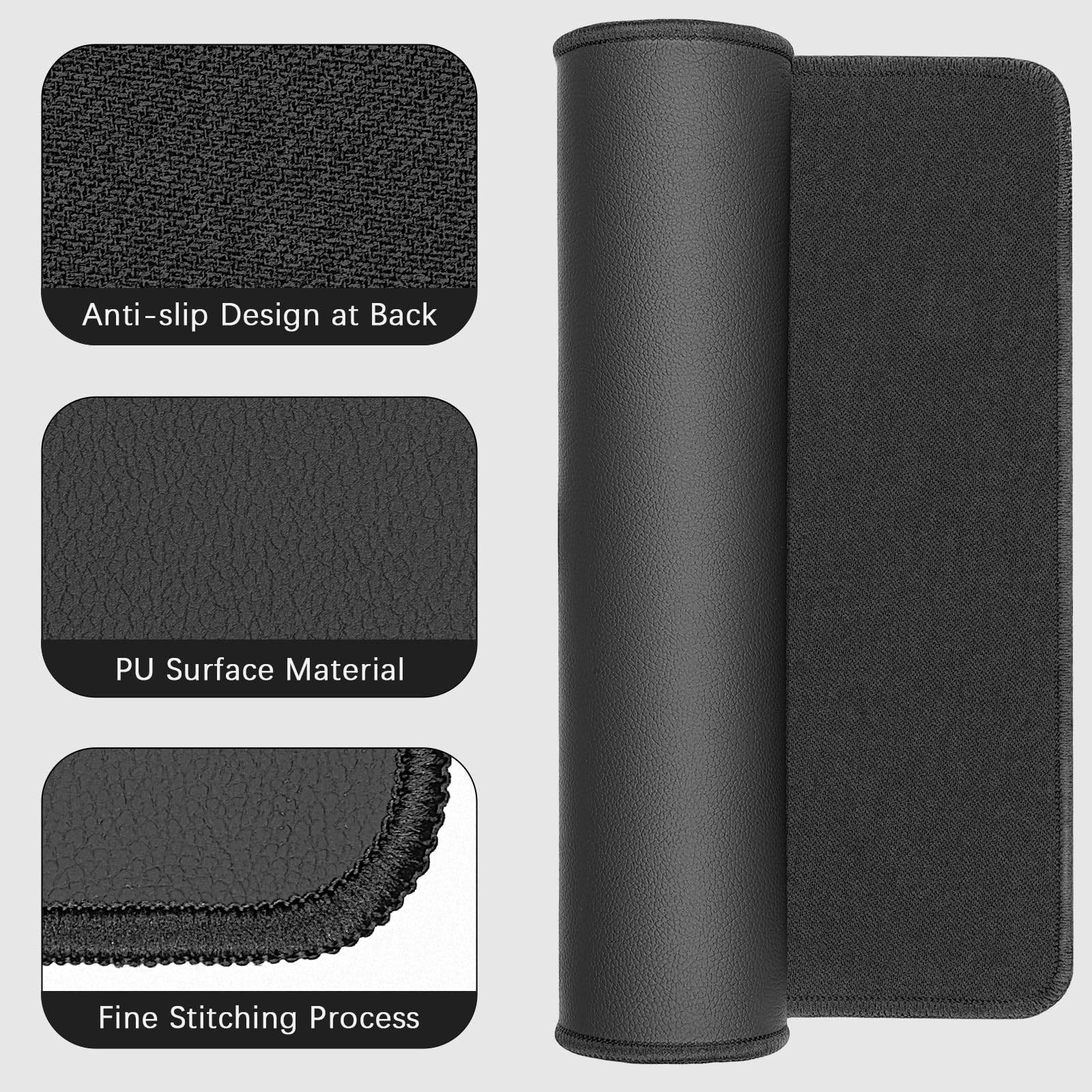 LAXVAPIU Tissu carbone PU, détail de conductivité efficace.