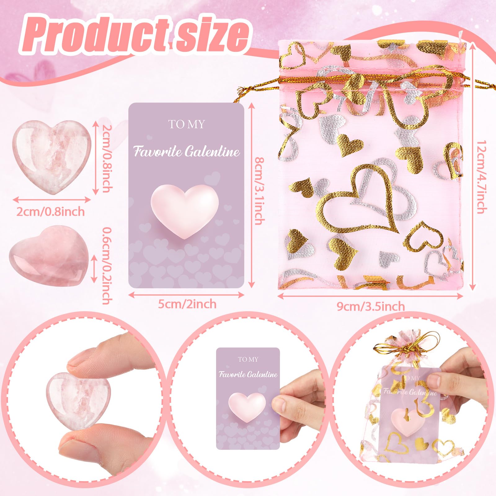 Layhit sachet organza rose pour une présentation élégante.