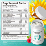 Lazpowfi 30-en-1 complexe de vitamines capillaires pour peau, cheveux et ongles