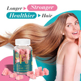 Lazpowfi Biotin Gummies — gommes rouges, goût framboise séduisant