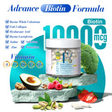 Capsules Lazpowfi à la biotine, contribue potentiellement à la fortification des cheveux.