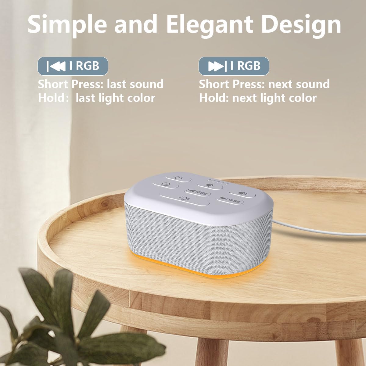 LazyNight commandes simples et boutons larges pour une utilisation facile.