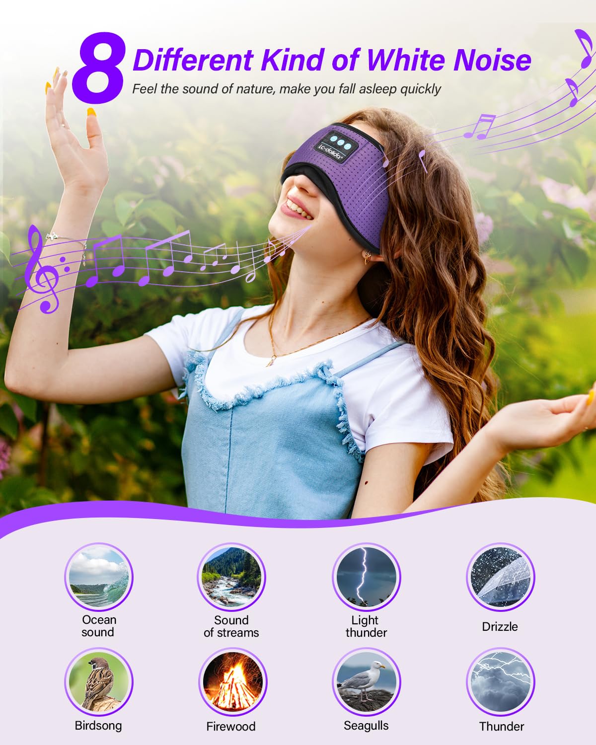 LC-dolida blocage-lumiere masque assure une obstruction lumineuse efficace.