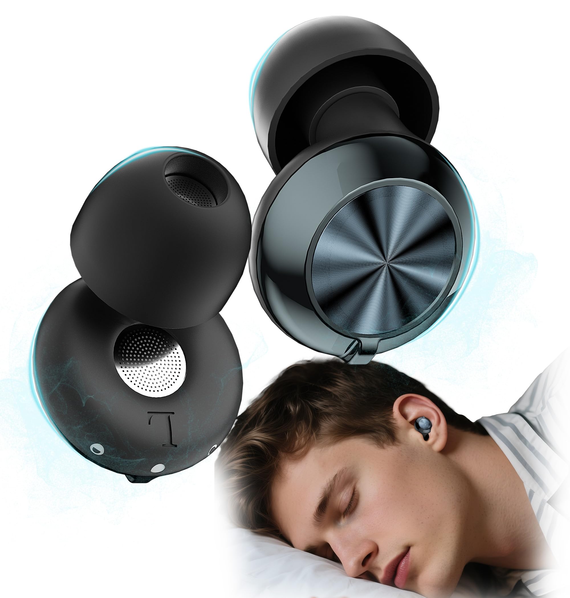 LC-dolida bouchons d'oreille avec réglage 3 modes pour dormir ou travailler