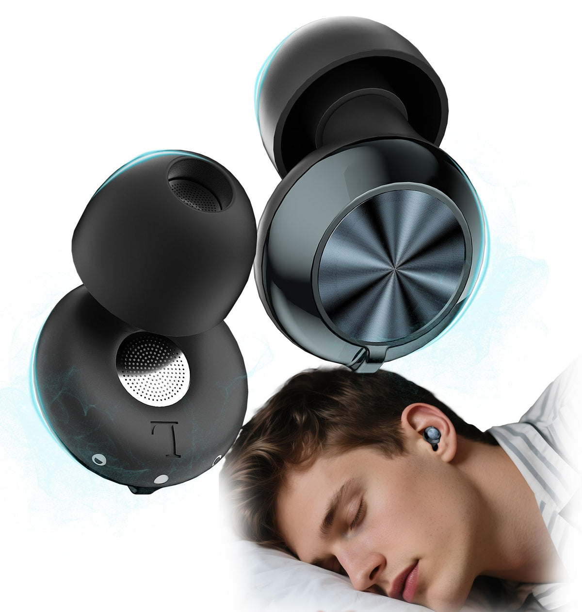 LC-dolida bouchons d'oreille avec réglage 3 modes pour dormir ou travailler