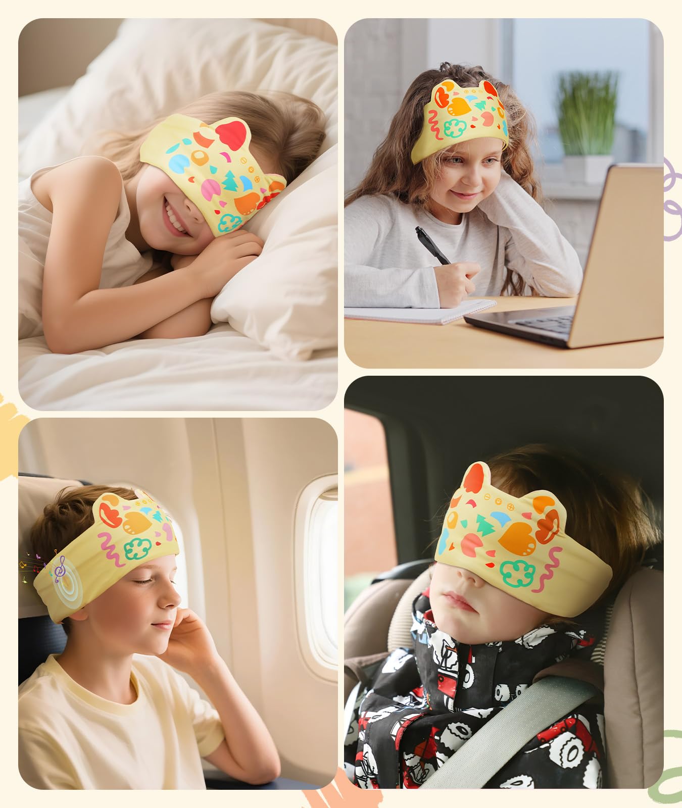 Cadeau idéal pour enfants, design ludique du bandeau LC-dolida