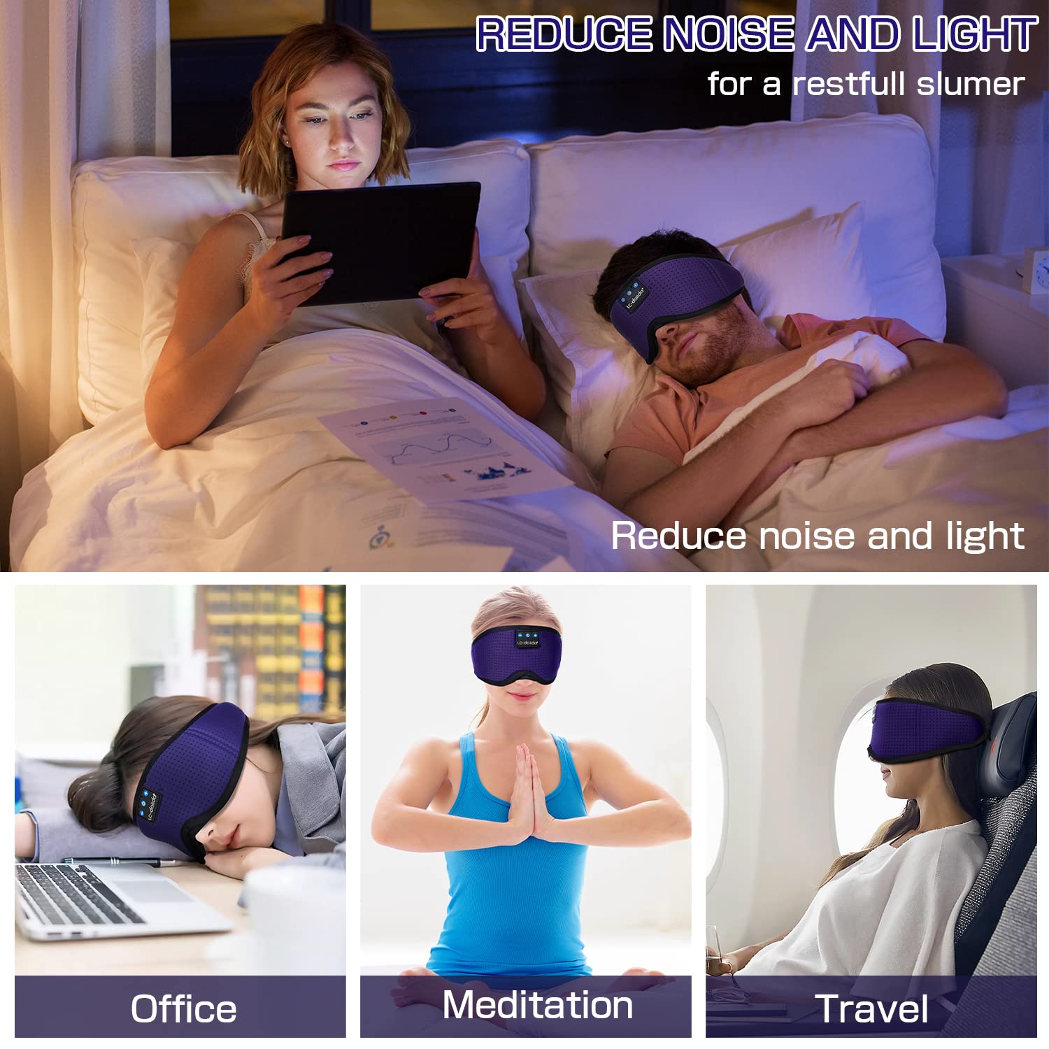 LC-dolida cadeau tech pour voyageurs, masque confortable en déplacement