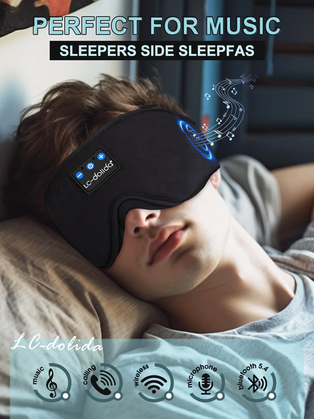LC-dolida design ergonomique 3D: contour des yeux sans pression