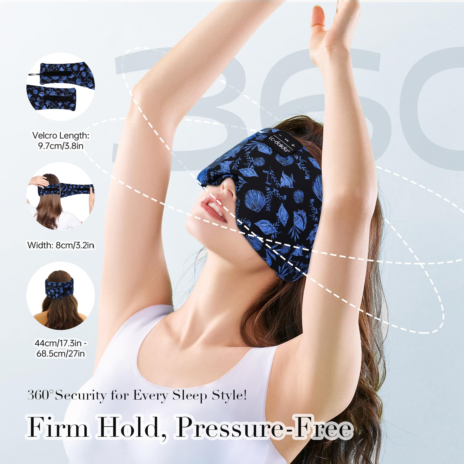 LC-dolida design-semi-wraparound-nez ajuste sans pression