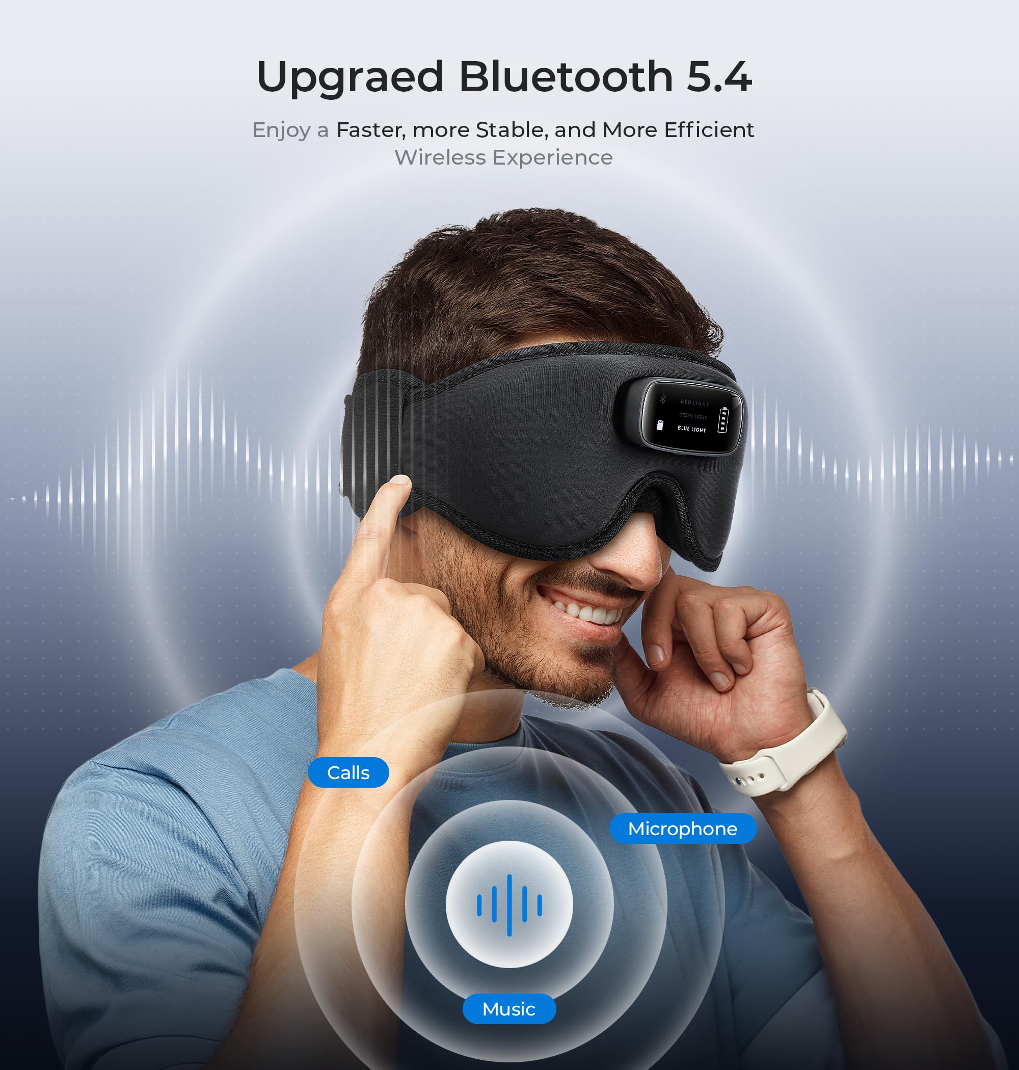 LC-dolida ecouteurs-sommeil Bluetooth-Pro: son stable sans fil pour la relaxation.