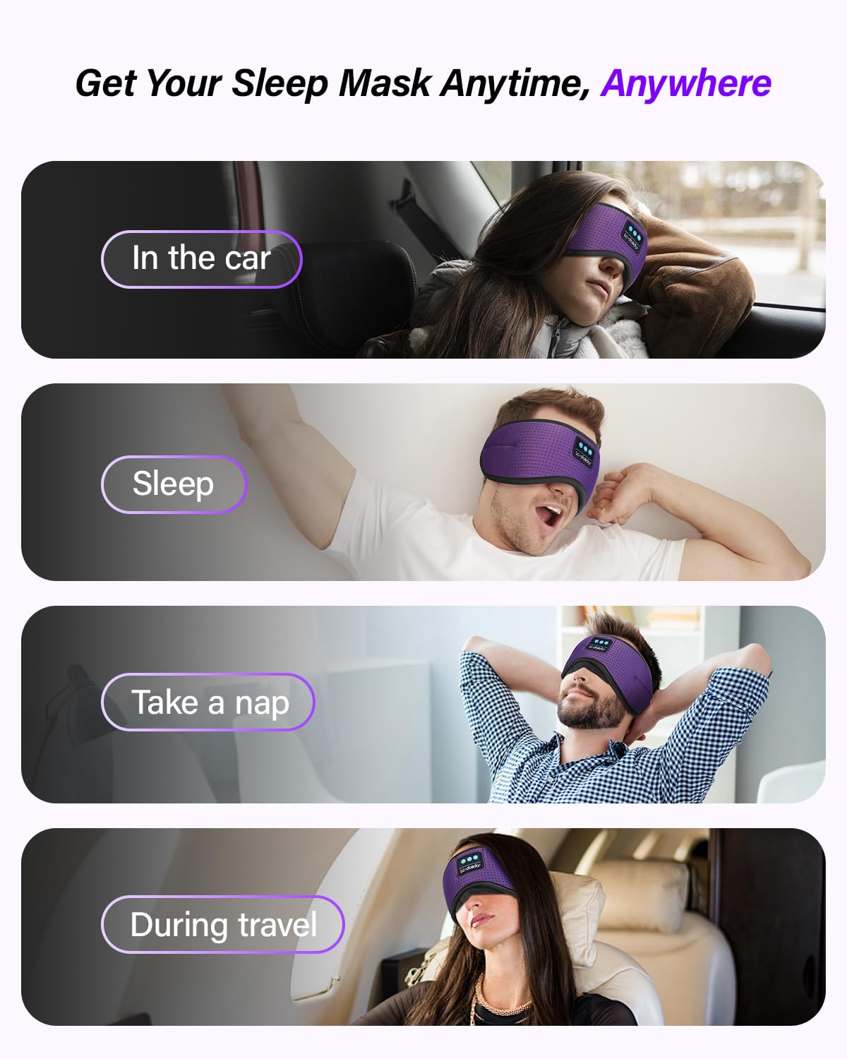 LC-dolida masque lavable après retrait du module Bluetooth.