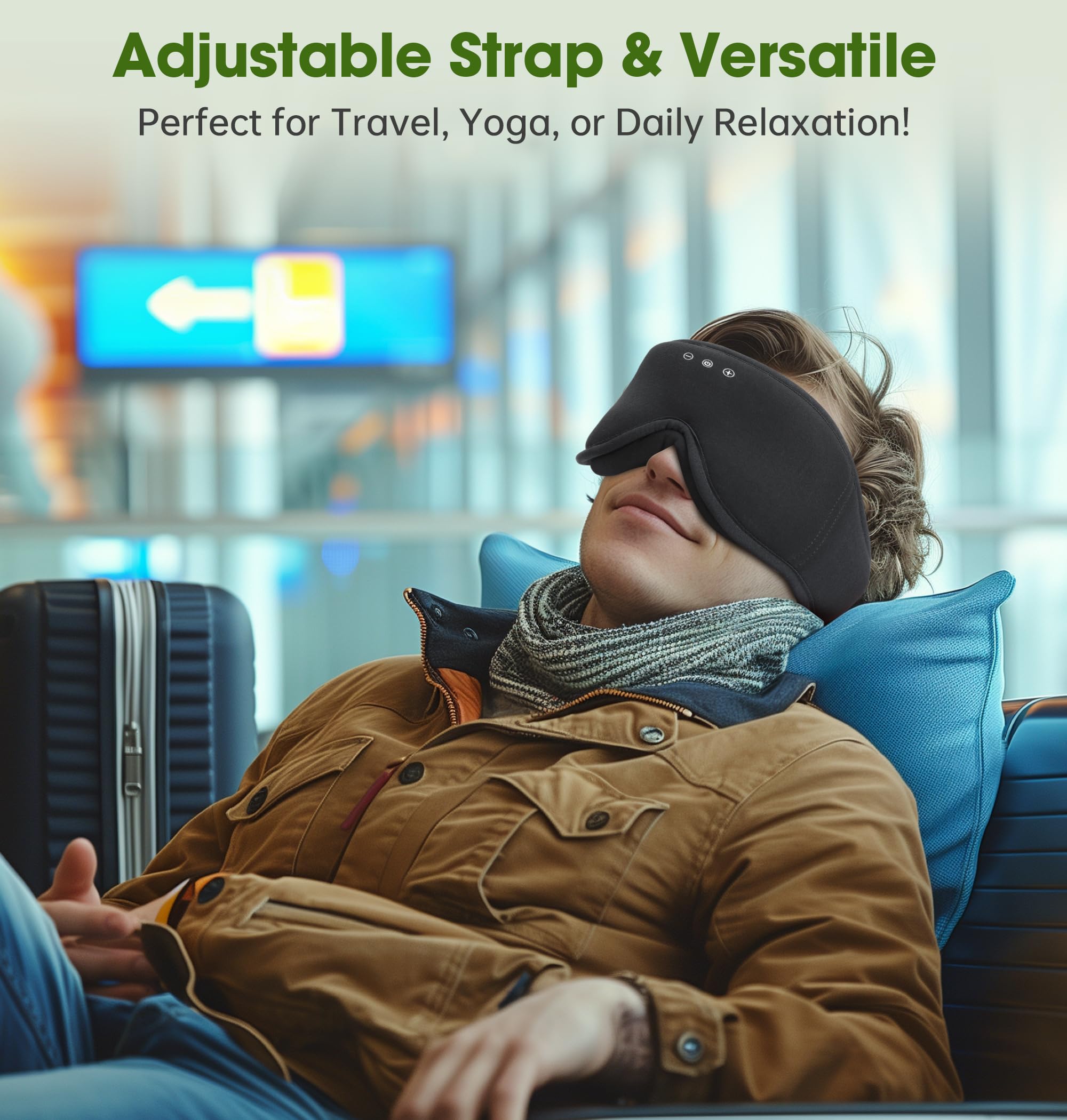 LC-dolida voyage: masque-sommeil anti-lumière pour déplacements.