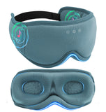 LC-dolida Masque Sommeil Bambou-Coton 3D Bluetooth: vue frontale, confort sans pression sur les yeux.