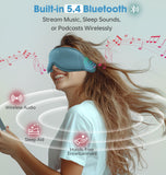 LC-dolida Masque Sommeil Bluetooth: module intégré pour écoute sans fil pratique.