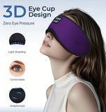  LC-dolida masque-sommeil bluetooth: batterie longue durée pour 8 à 10 heures d’écoute.