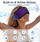  LC-dolida masque-sommeil bluetooth: vue face démontrant le design doux et ergonomique.