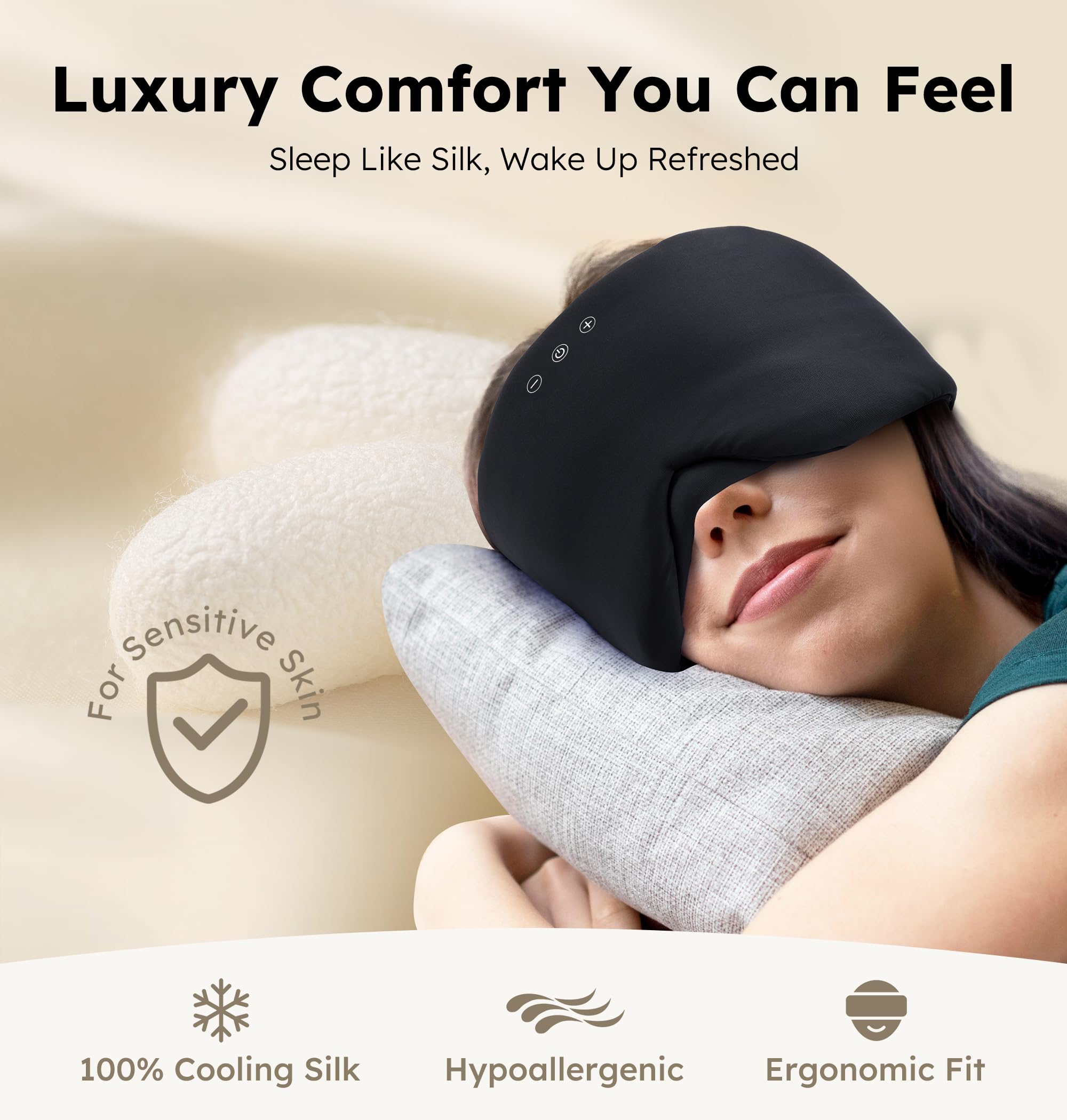 LC-dolida masque sommeil Bluetooth : son haute définition et clarté