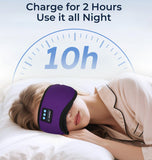  LC-dolida masque-sommeil bluetooth: tissu doux et respirant pour des nuits calmes.