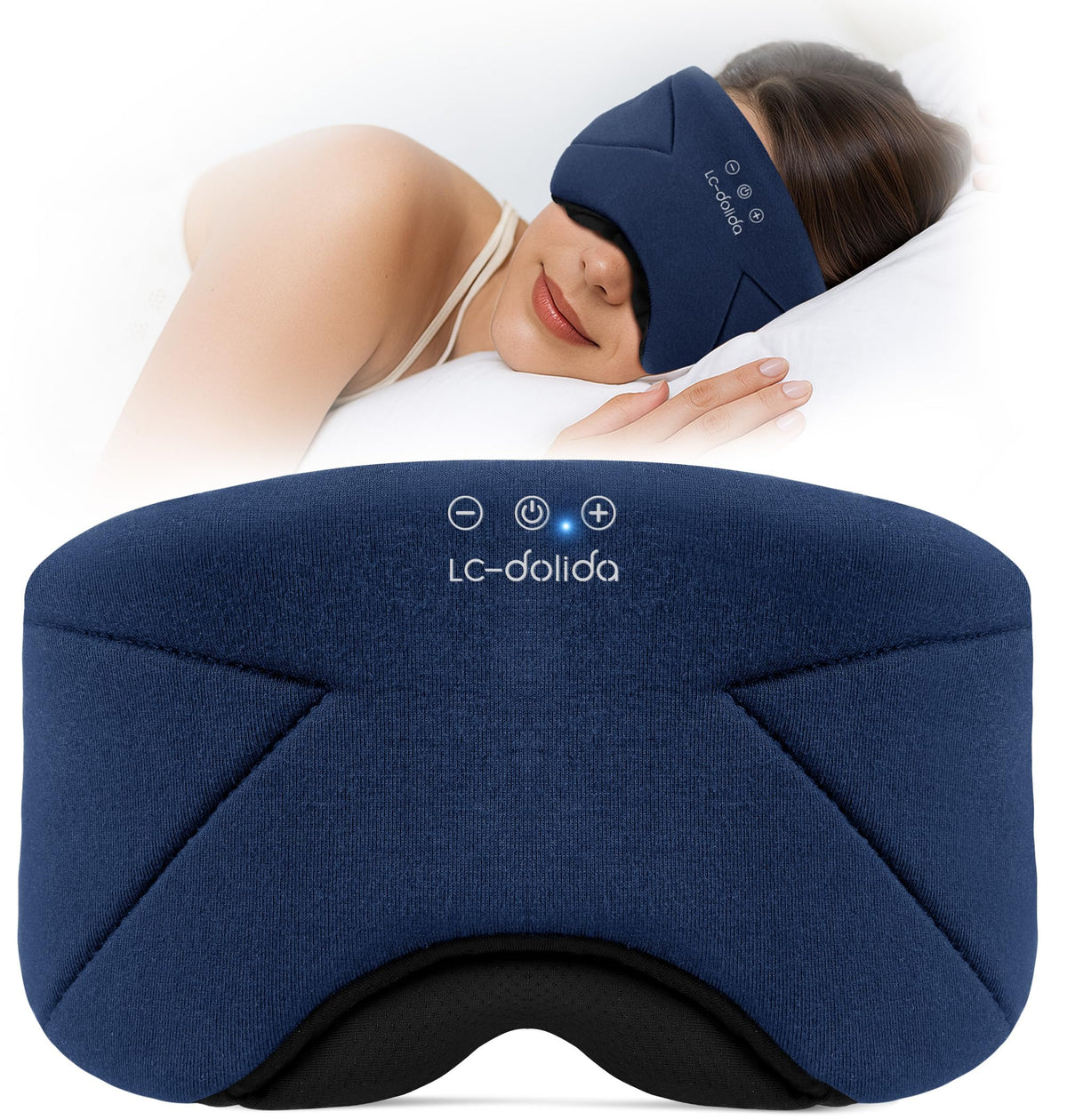 LC-dolida masque-sommeil-ecouteurs-bluetooth offre confort nocturne et son clair.