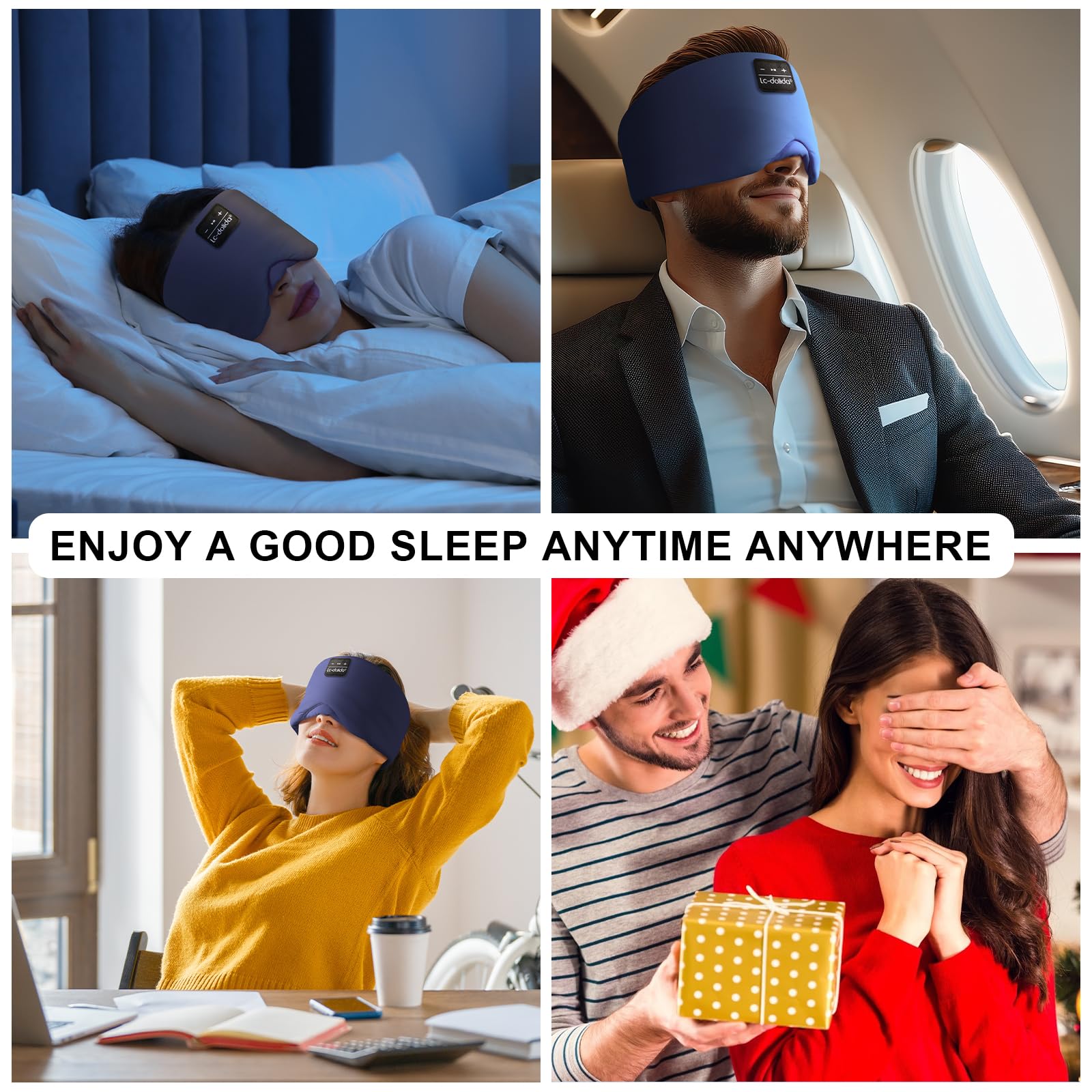 LC-dolida masque-sommeil etui portable pratique pour voyager