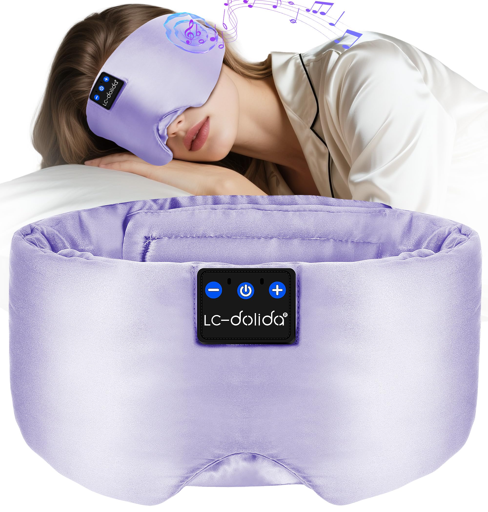LC-dolida masque-sommeil-soie-luxe: occultation et confort supérieur pour vos nuits