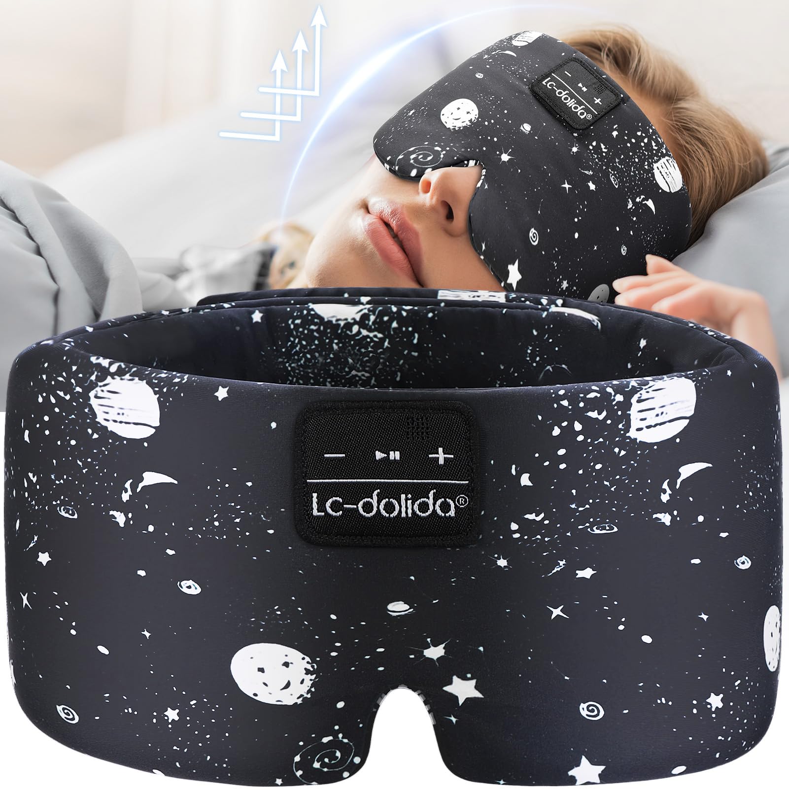 Utilisation en voyage LC-dolida masque-sommeil pour dormir en déplacement.