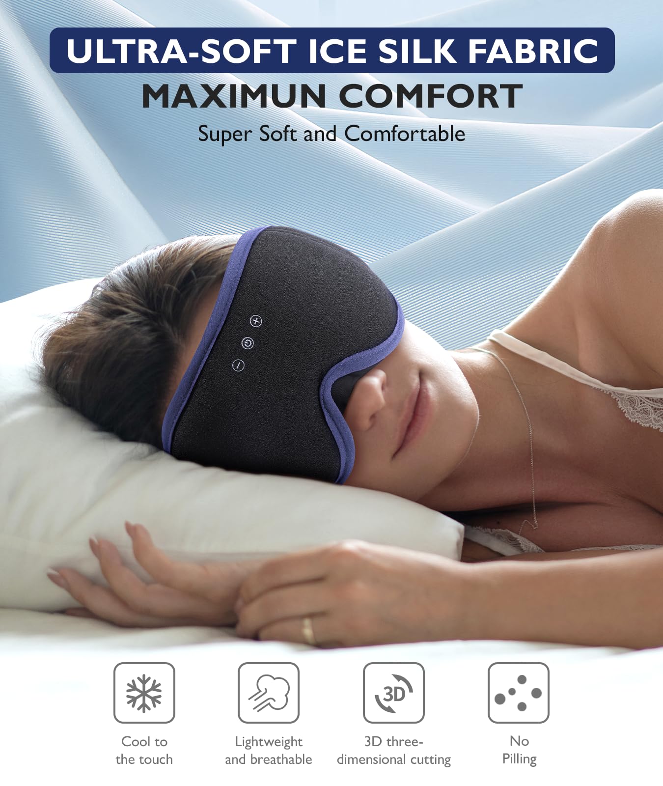 LC-dolida masque-yeux 3d-confort-zero-pression offrant liberté de mouvement