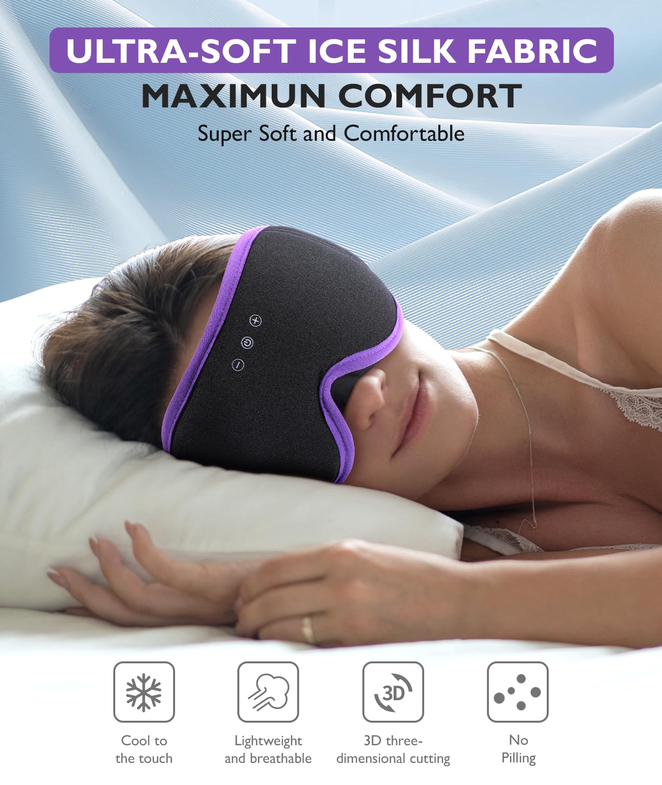 LC-dolida masque-yeux 3D zéro pression: confort sans pression autour des yeux.