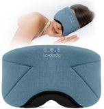 LC-dolida masque-yeux avec écouteurs bluetooth sur lit pour dormir avec musique claire
