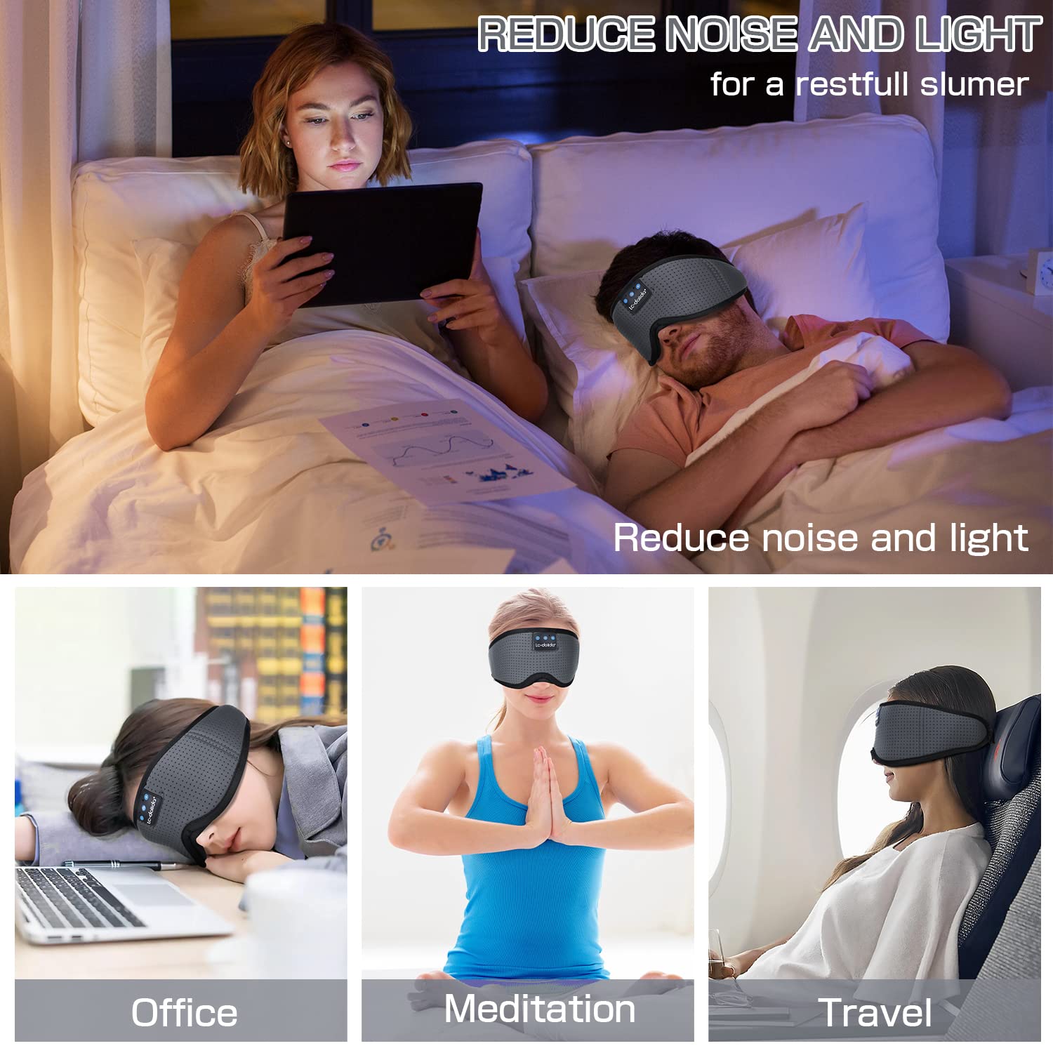 Etui portable LC-dolida facilitant le voyage avec masque.