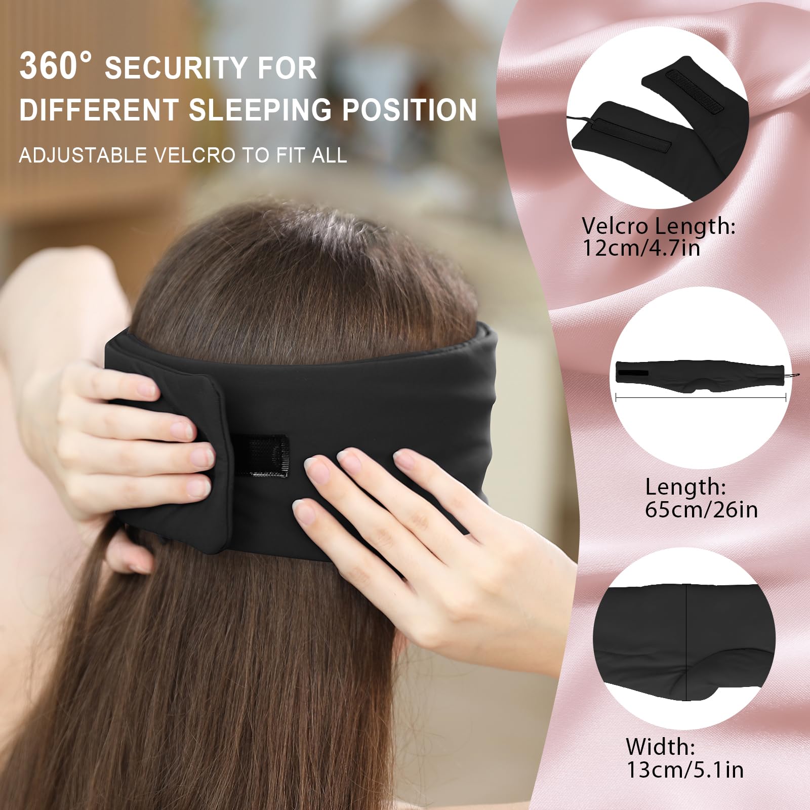 LC-dolida masque-yeux-sac-rangement-portable pour voyage