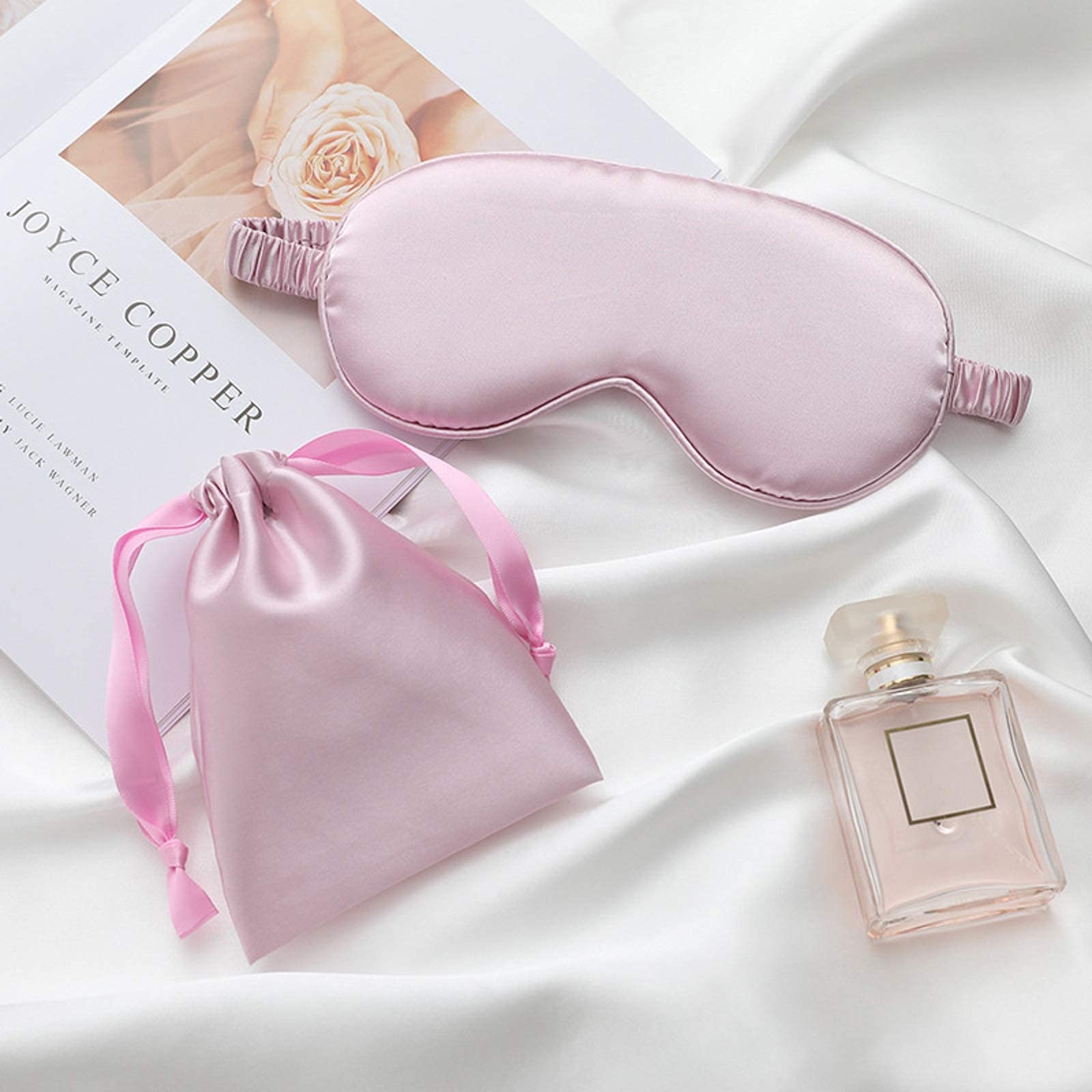 LCBD masque satin violet clair, cadeau parfait pour un mariage.