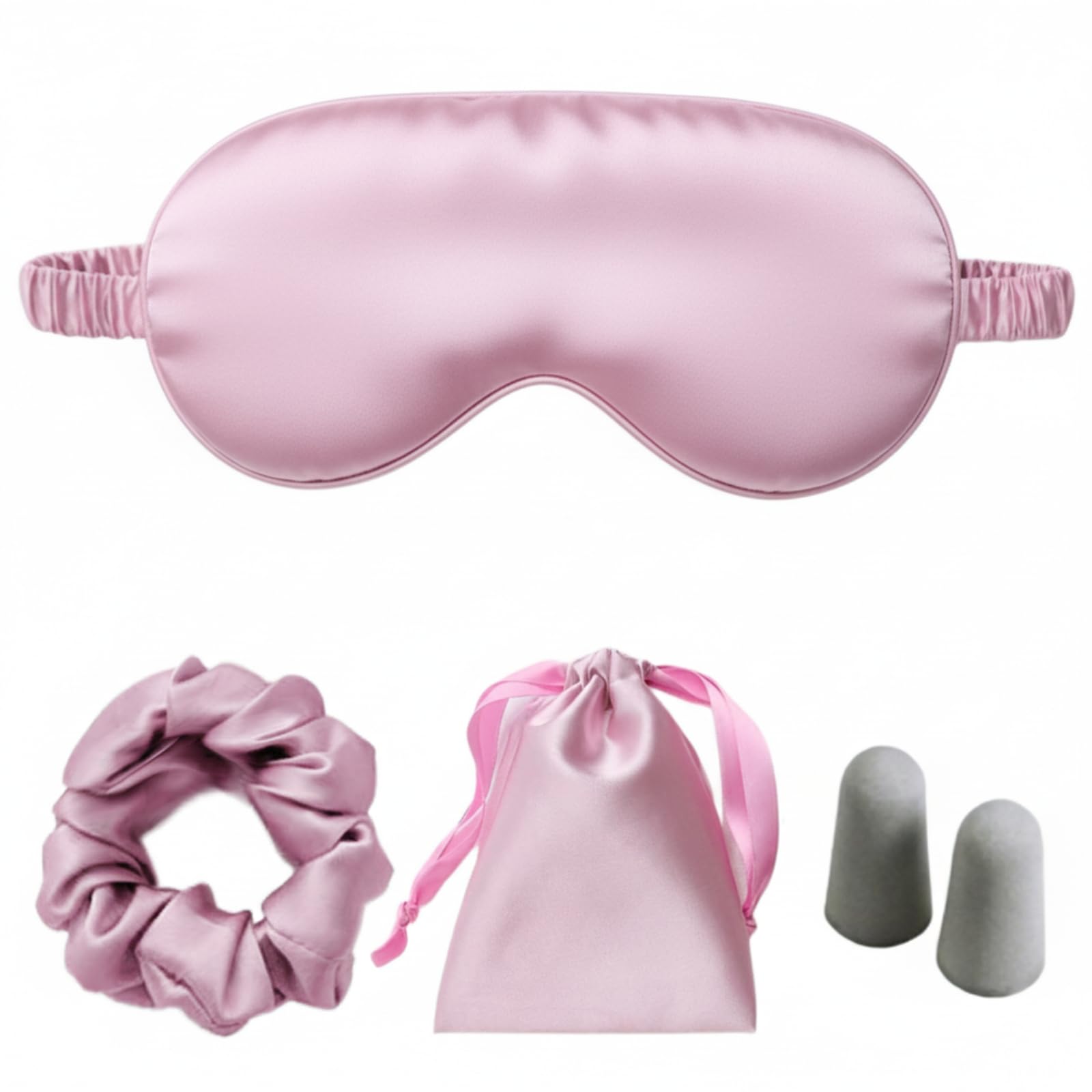 LCBD masque satin violet clair sur le visage, douceur et repos.