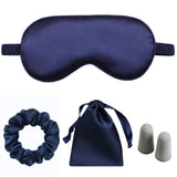 LCBD masque yeux satin navy pour dormir confortablement sans pression.