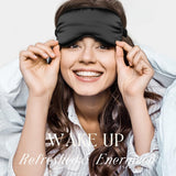 LCBD masque yeux satin noir idéal pour camping et nuits