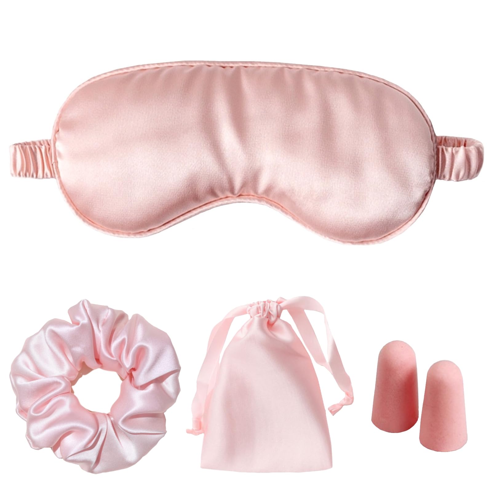 LCBD masque yeux satin rose, favorise un sommeil paisible dans l'obscurité.