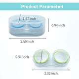Étui lentilles compact et portable idéal en voyage avec couvercle.