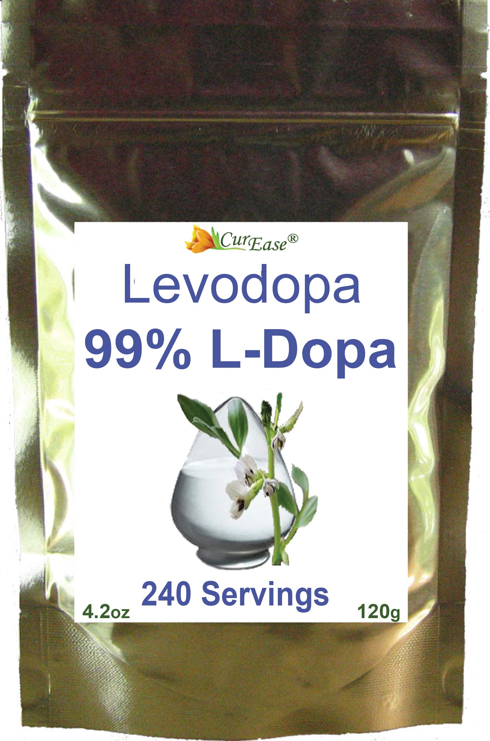 ldopa Poudre: extrait Mucuna Pruriens 99% pour l'humeur et la concentration.